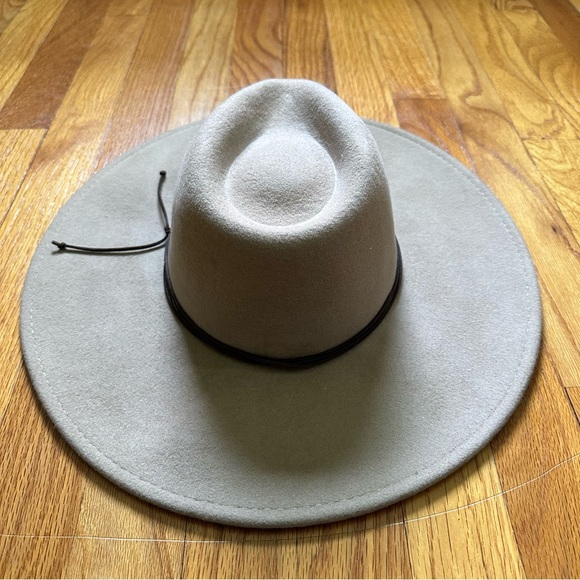 Western Wide Brim Fedora Wool Hat - Picture 2 of 6